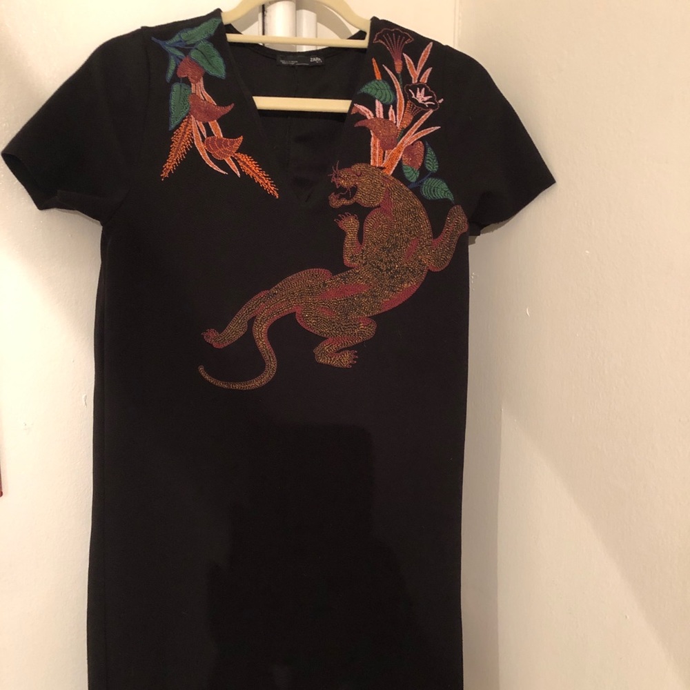 Zara Jaguar print dress